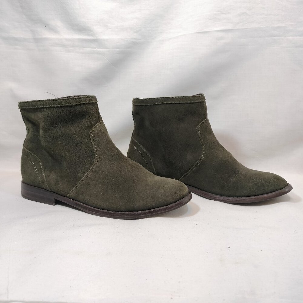 Aldo Elyse Green Suede Ankle‎ Boots